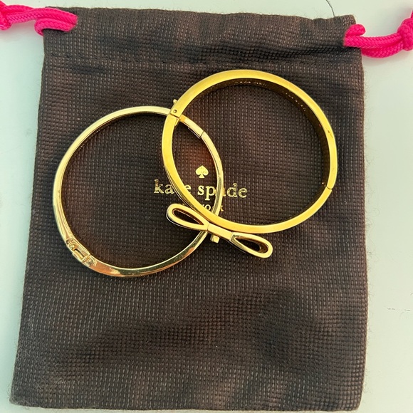 Kate Spade gold plated bracelet bangle set - Picture 3 of 3